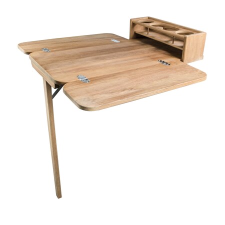 Whitecap Folding Cockpit Table with Four Drink Holder 61392C